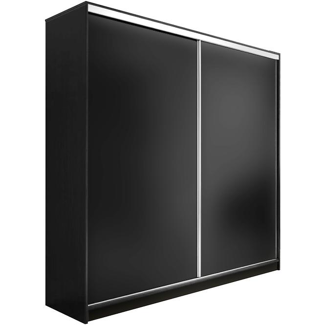 Schrank Edyta 200cm Schwarz