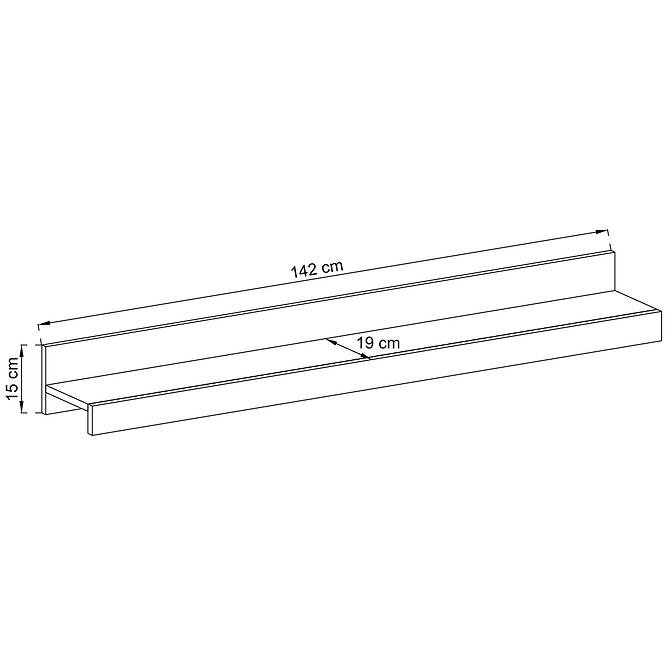 Wohnwand Toronto 197cm Country Grau/Arusha Venge