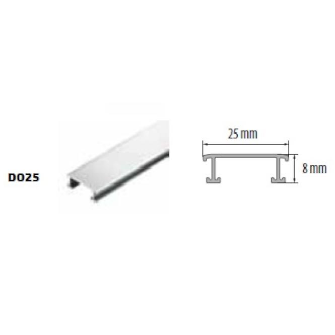 Leiste Inox decor C-1 25 mm/250 cm,3