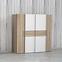 Schrank Kalixtus 200cm 4D Eiche Sonoma/ Weiß,2