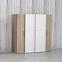 Schrank Kalixtus 200cm 4D Eiche Sonoma/ Weiß,3