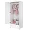 Schrank Luna 85cm 2D Weiß / Pink,3
