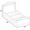 Bett Luna 104cm Weiß / Pink,3