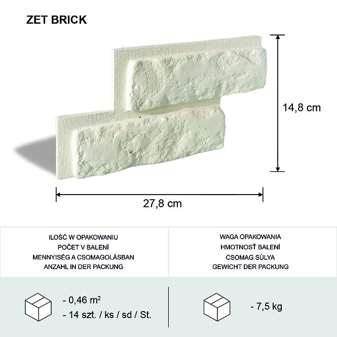 Gipsstein Zet Brick Pack.=0,46M2
