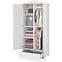 Schrank Luna 85cm 2D Weiß / Pink LN-12,3