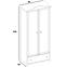 Schrank Luna 85cm 2D Weiß / Pink LN-12,4