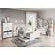 Schrank Luna 85cm 2D Weiß / Pink LN-12,6