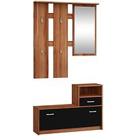 Hängende Wand mit Schuhschränken Luna Plum / Black Le