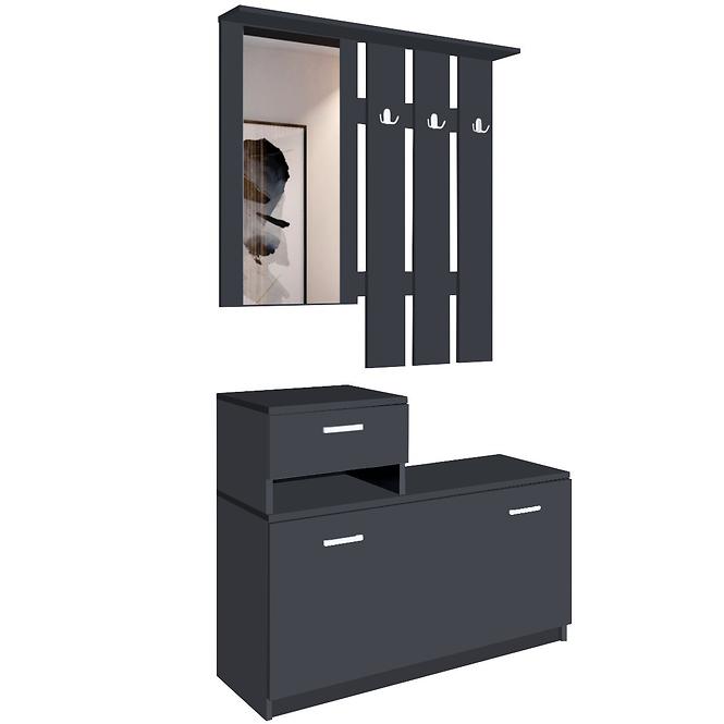 Kleiderschrank Vegas Schwarz