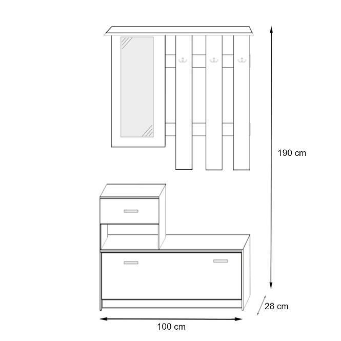 Kleiderschrank Vegas Schwarz