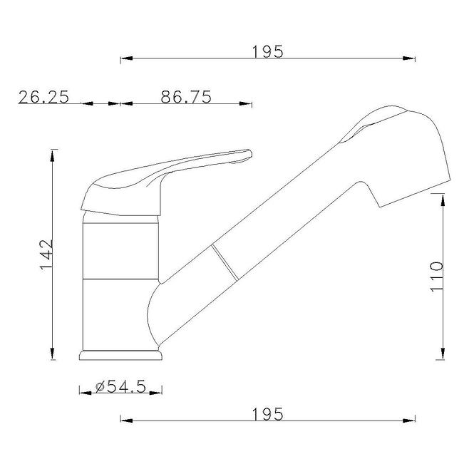 Spültischarmatur W/W SW-0524-Q11 Izyda beige