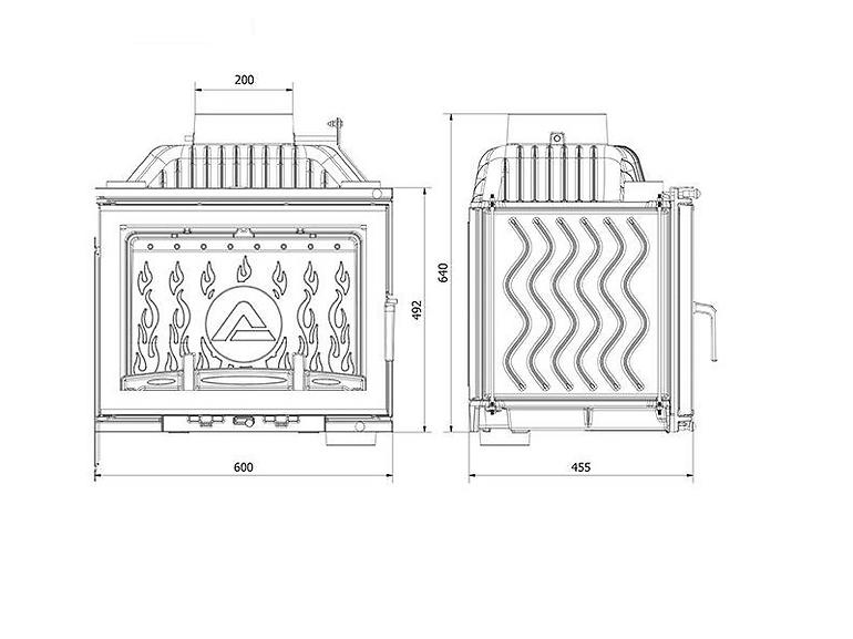 Kamineinsatz W17 12,3KW ECO DECOR