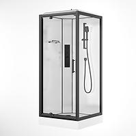 Duschkabine mit Hydromassage Nordic 90x90x220 schwarz