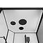 Duschkabine mit Hydromassage Nordic 90x90x220 schwarz,4