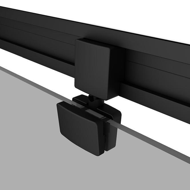 Duschkabine mit Hydromassage Nordic 90x90x220 schwarz