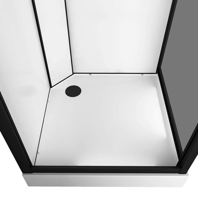 Duschkabine mit Hydromassage Nordic 90x90x220 schwarz