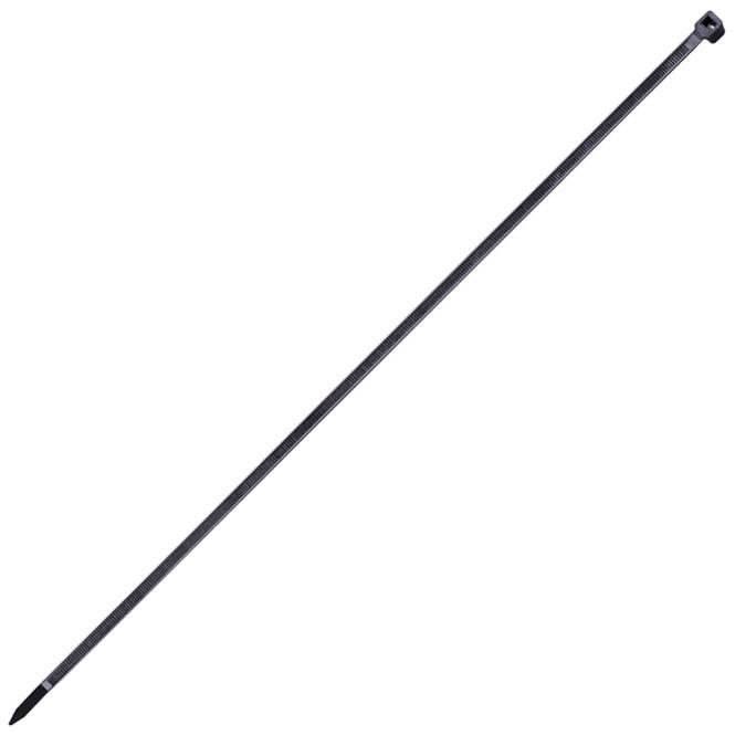Anschlussband, 4.8 x 300 mm černé, nylon, 100 St.