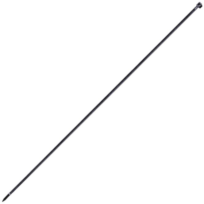 Anschlussband, 4.8 x 430 mm černé, nylon, 25 St.