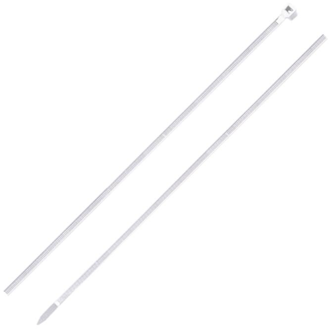 Anschlussband, 4.8 x 430 mm bílé, nylon, 25 St.