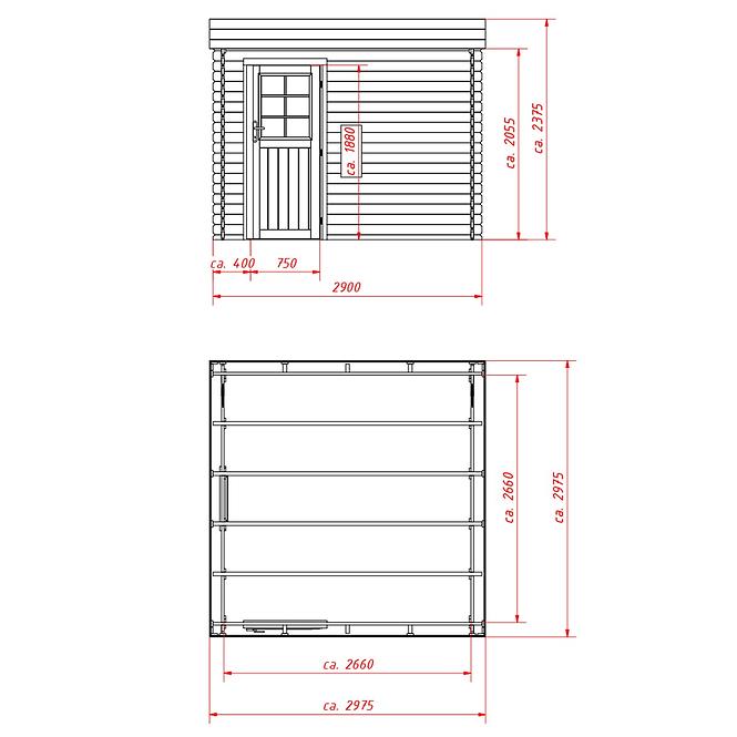 Gartenhaus Felix 290x290