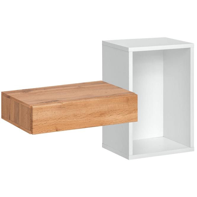 Regal Easy Typ02 Eiche Wotan/Weiß