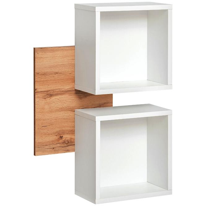 Regal Easy Typ04 Eiche Wotan/Weiß