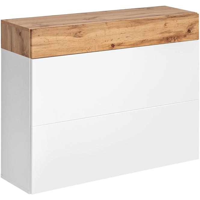Schuhschrank Easy Typ 09 Eiche Wotan/Weiß