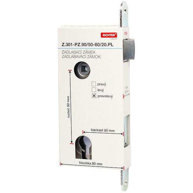 Einsteckschloss z.301-pz.90/50-80/20.pl