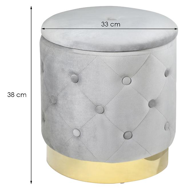 Hocker Muz -209 S grau
