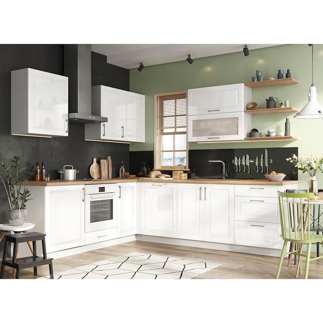 Küchenzeile Natalia W30 Pl Weiß/Glanz