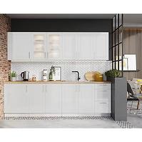 Küchenzeile Natalia 260 Z Ws80su+Ws80 Grau/Matte