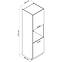 Küchenzeile Vita D60pk 2133 Pl Weiß/Glanz,3