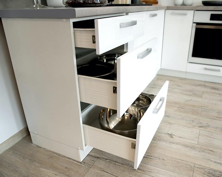 Küchenzeile Vita D60pk 2133 Pl Weiß/Glanz