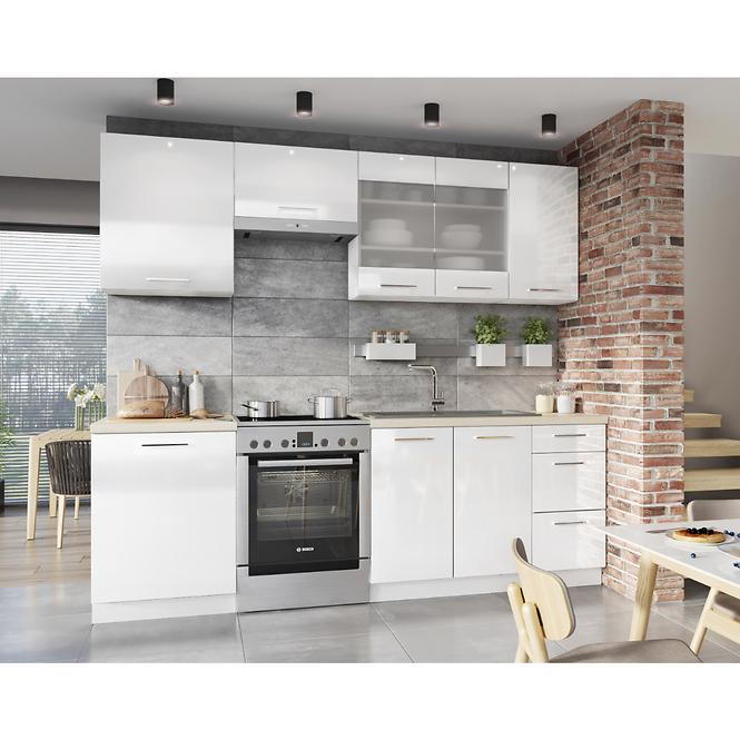 Küchenzeile Vita D60pk Mv2133 Pl Weiß/Glanz