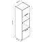 Küchenzeile Vita D60pk Mv2133 Pl Weiß/Glanz,3