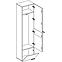 Schrank Gustavo Typ A Wellington/Weißer Glanz,4