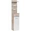 Schrank Gustavo Typ B+C Wellington/Weißer Glanz