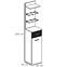 Schrank Gustavo Typ B+C Wellington/Weißer Glanz,3