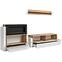 Wohnwand Z Biofireplace Queens 290cm Artisan/Weiß,5