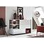 Kommode Sb Silk 120cm White / Pearl Elm / White Gloss,3