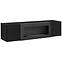 Wohnwand + Biofireplace Fly M3 + Glas Schwarz,3
