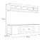 Wohnwand + Biofireplace Fly N2 + Glas Schwarz,2