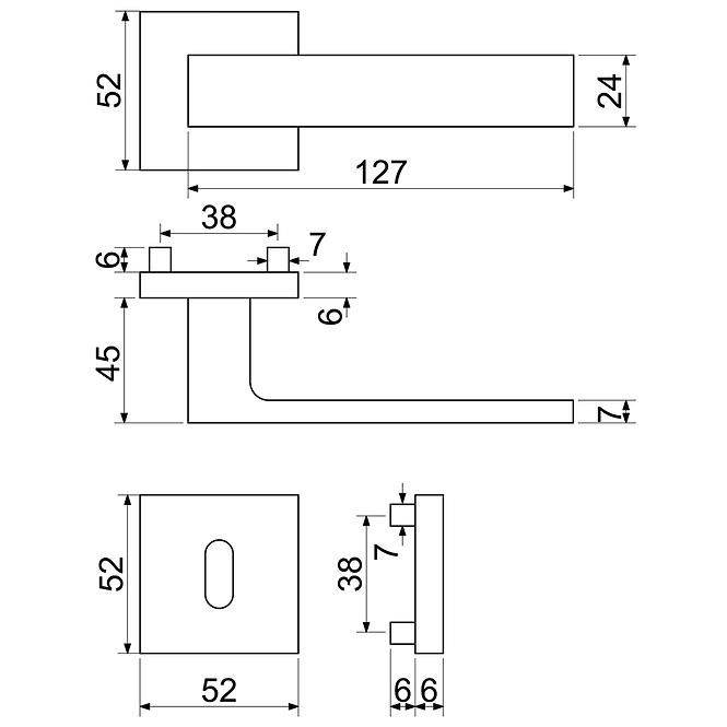 Aluminiumbeschläge rk.c36.garda.bb.nimat