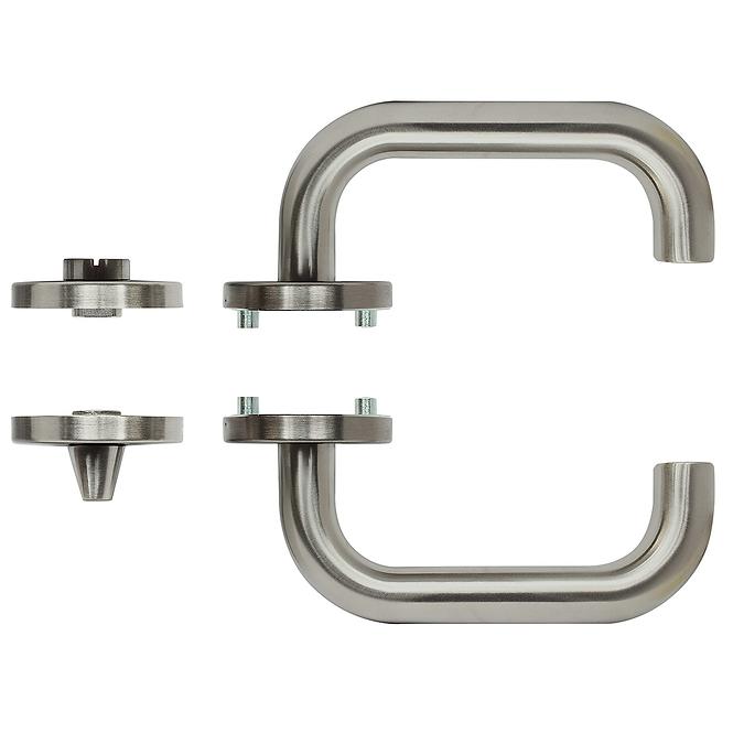 Edelstahlbeschläge rk.u-form.wc.n