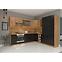 Küchenzeile Modena 40dk-210 2f Schwarz / Handwerkliche Eiche,11