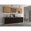 Küchenzeile Modena  60lo-210 2f Schwarz / Handwerkliche Eiche,7