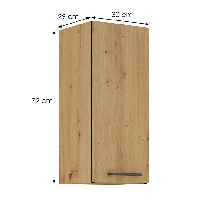 Küchenzeile Modena  30g-72 1f Handwerkliche Eiche