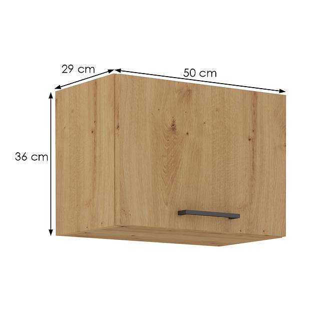Küchenzeile Modena  50gu-36 1f Handwerkliche Eiche