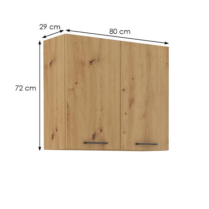 Küchenzeile Modena  80g-72 2f Handwerkliche Eiche