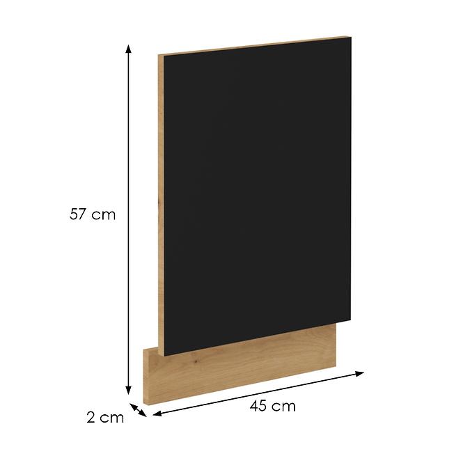 Front Modena 570x446 Schwarz / Handwerkliche Eiche